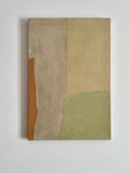 Green pastel abstract painting #1