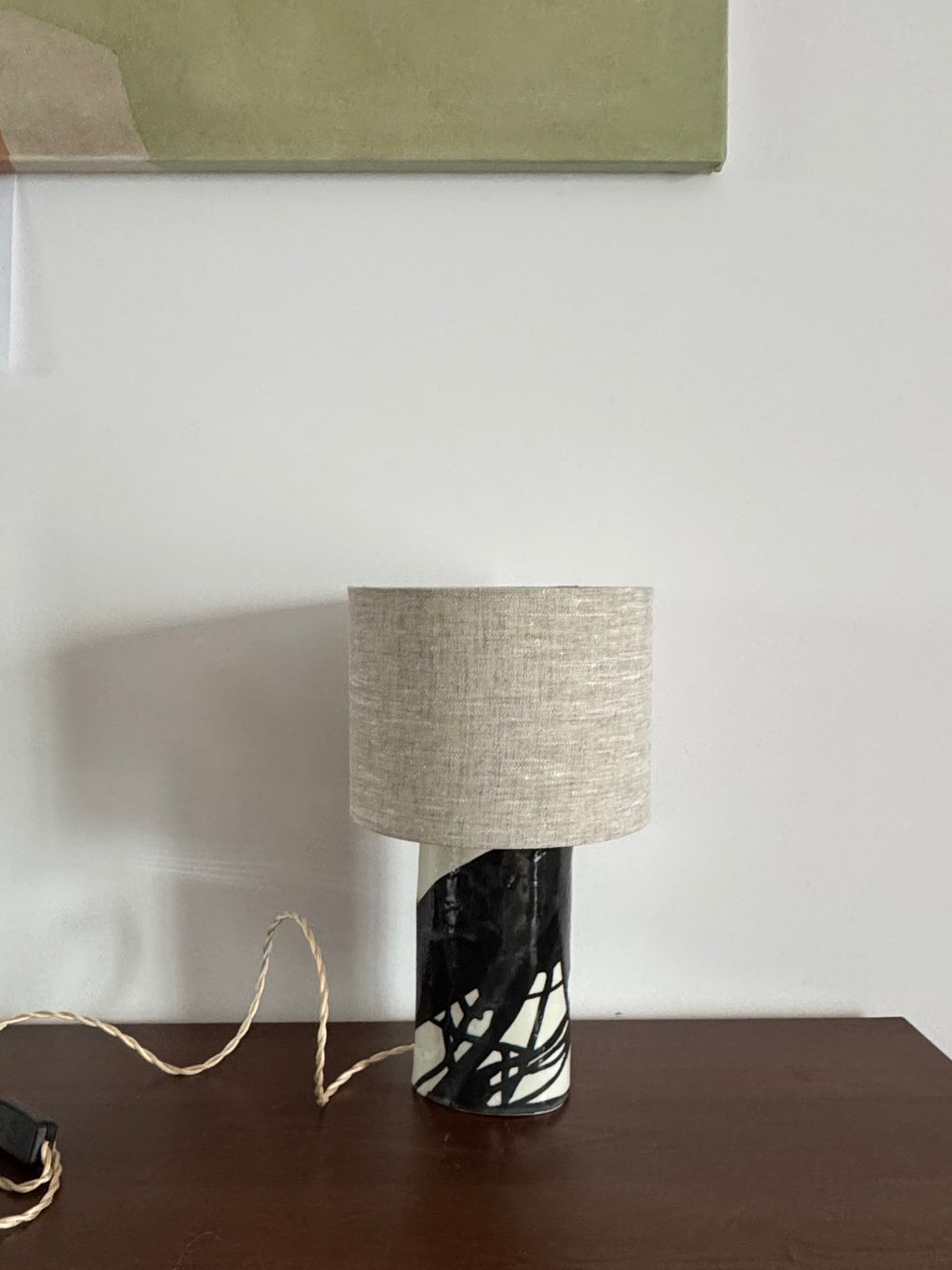 table lamp | black and white