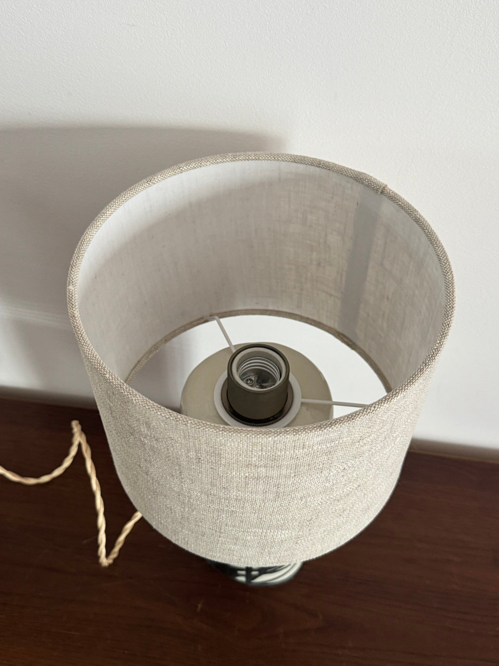 table lamp | black and white