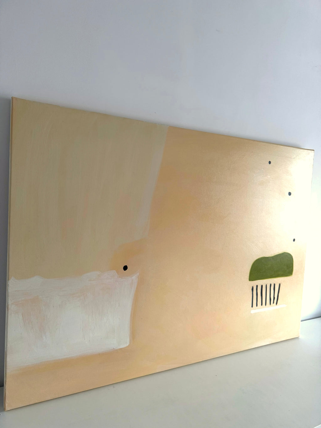 Geometric abstract painting