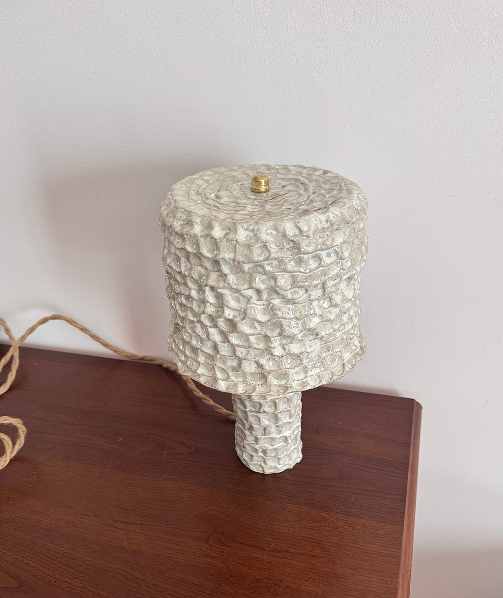 White table lamp