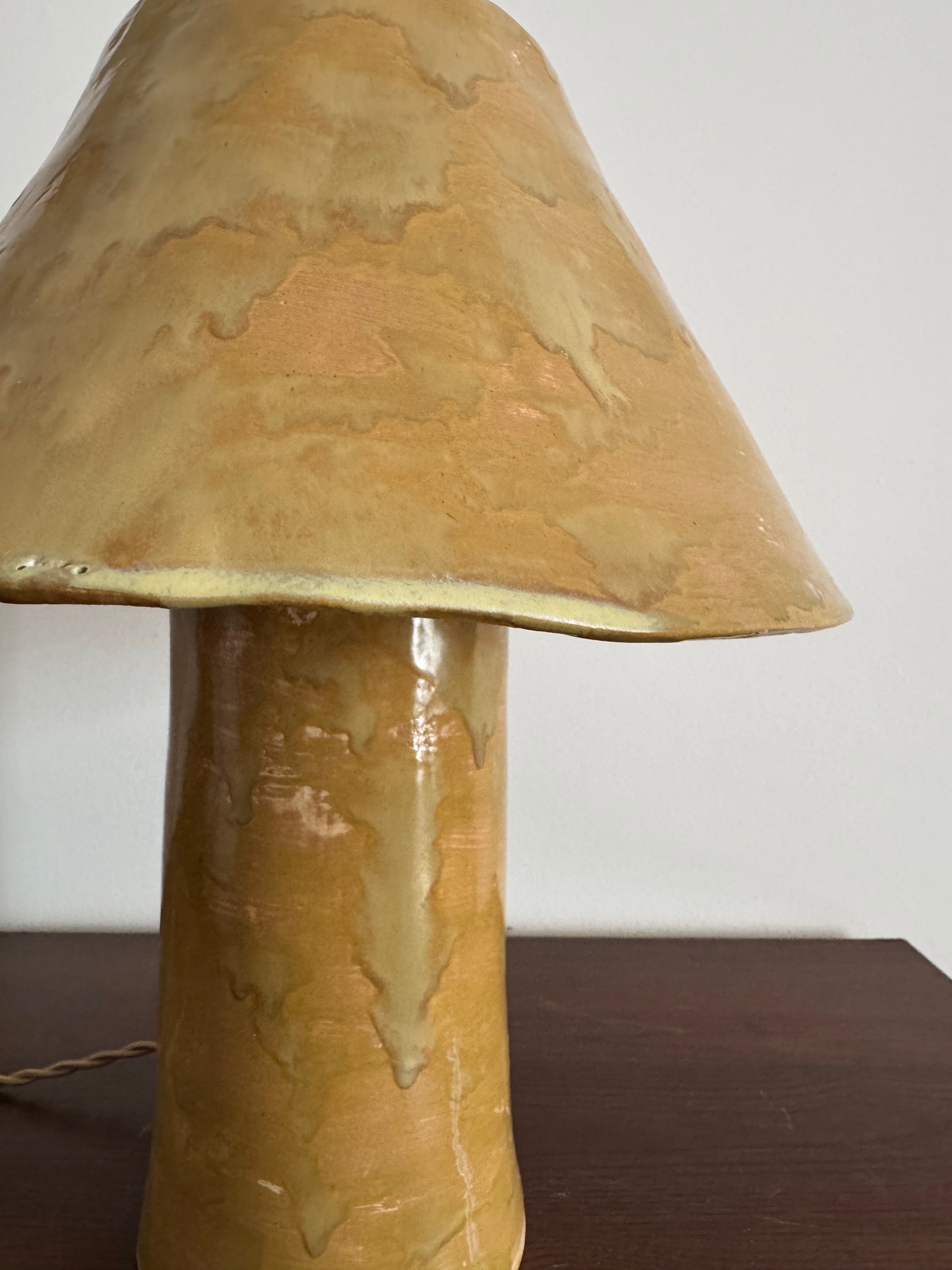 Table lamp | Ochre-yellow 14”
