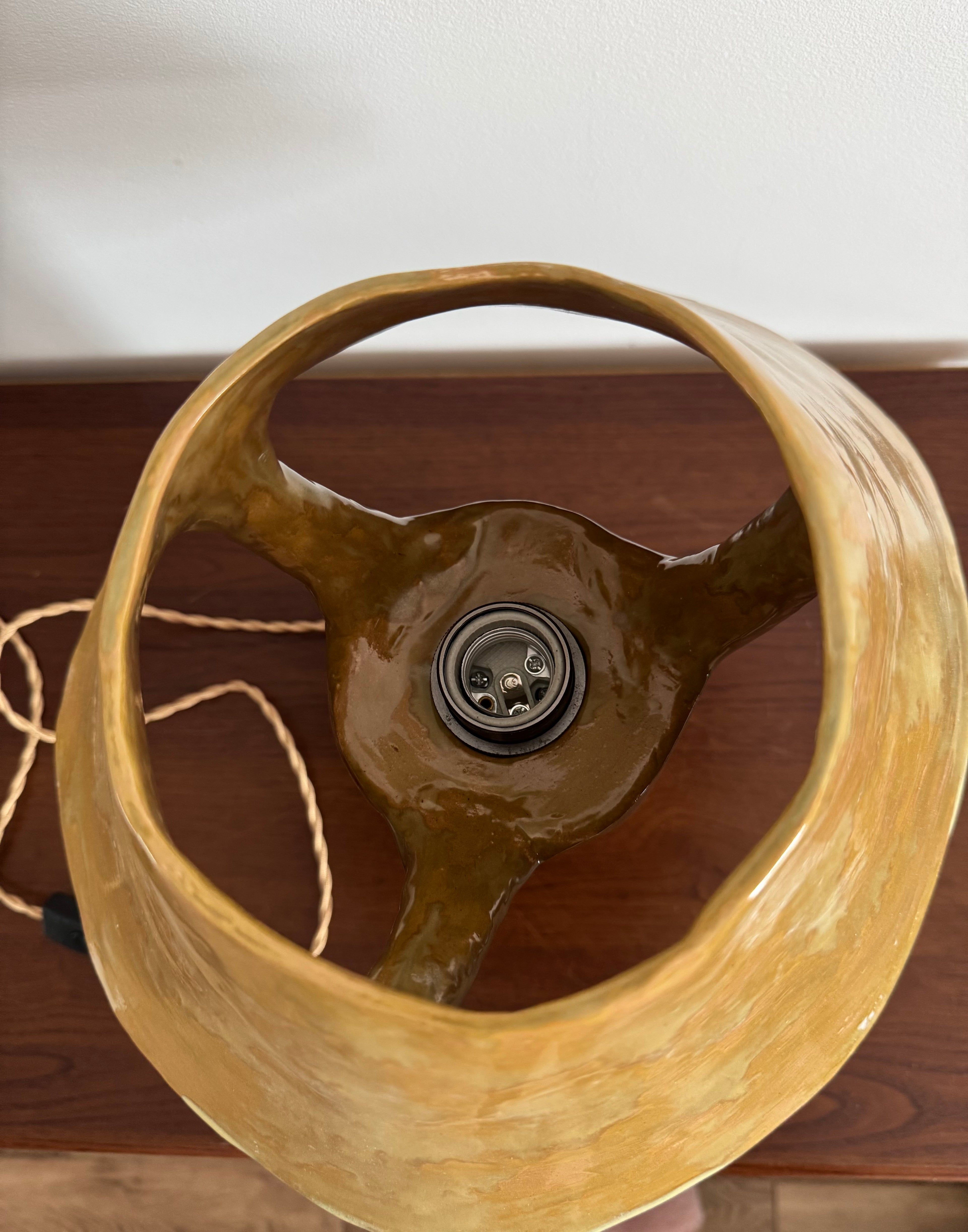 Table lamp | Ochre-yellow 14”