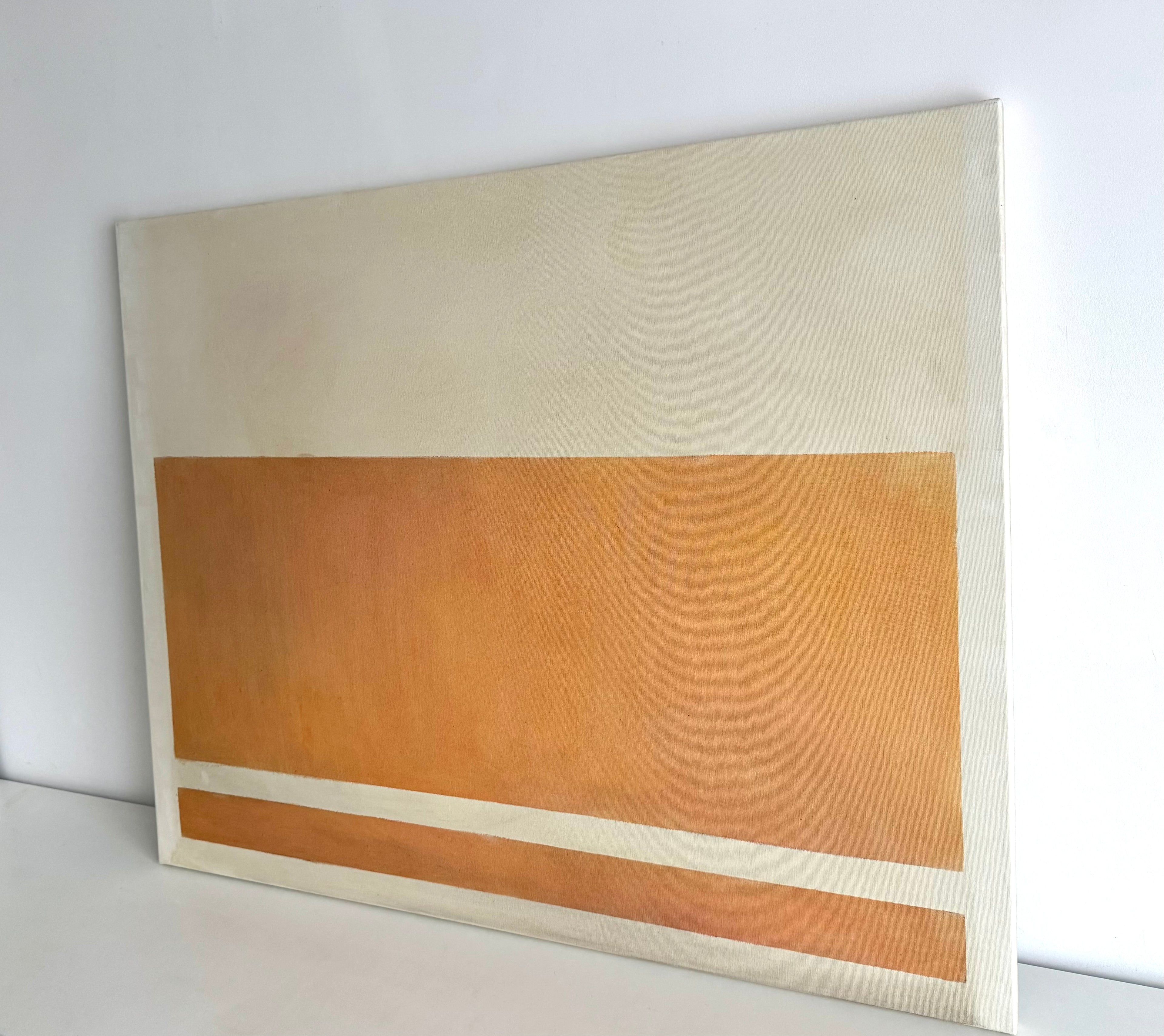 Orange abstract painting