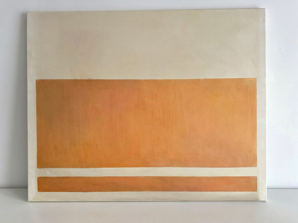 Orange abstract painting