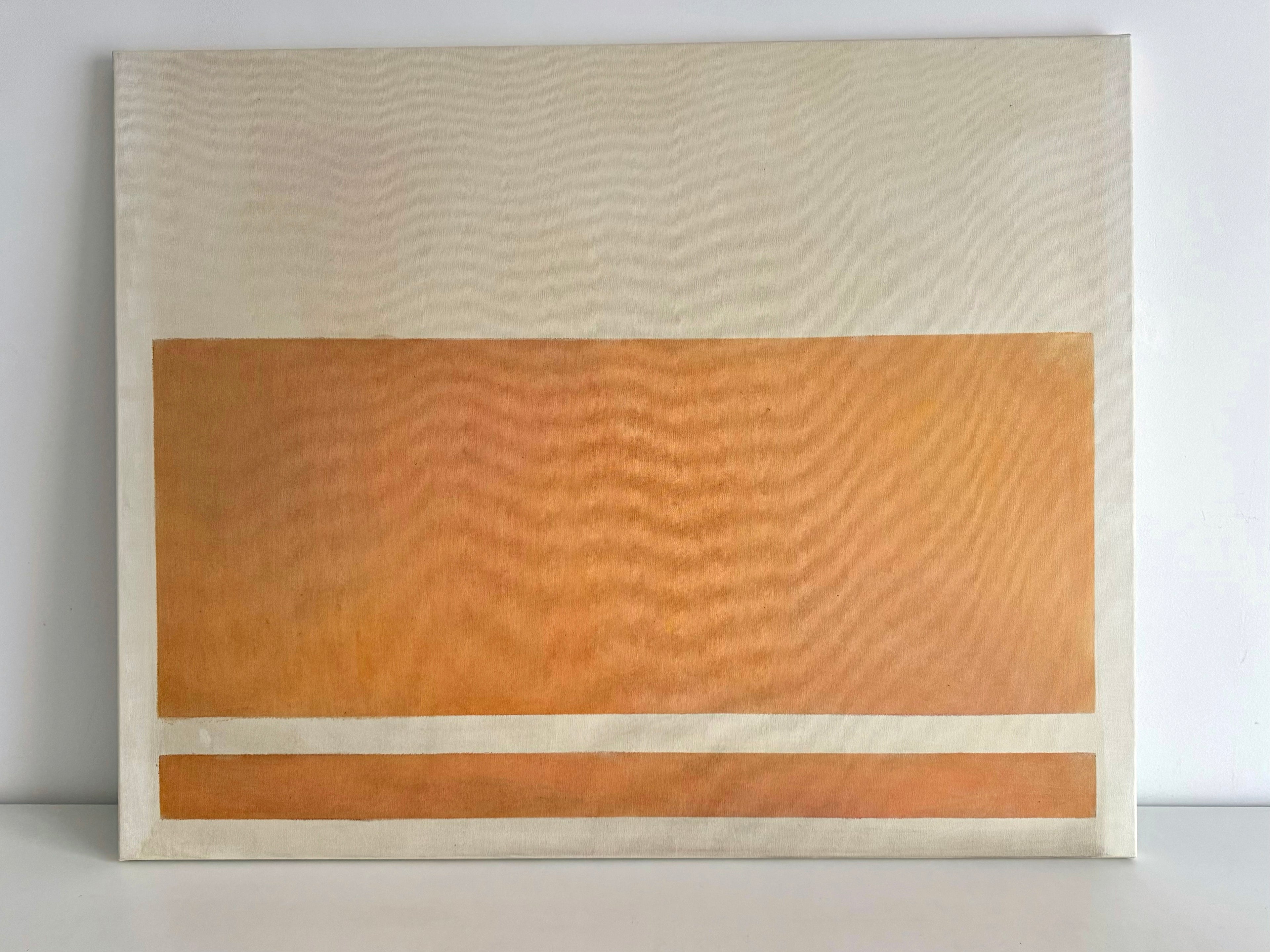 Orange abstract painting