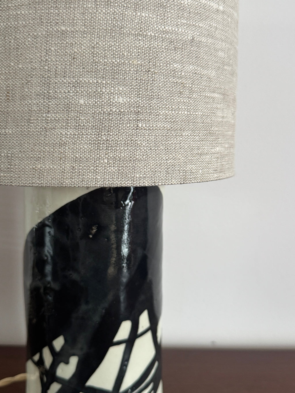 table lamp | black and white