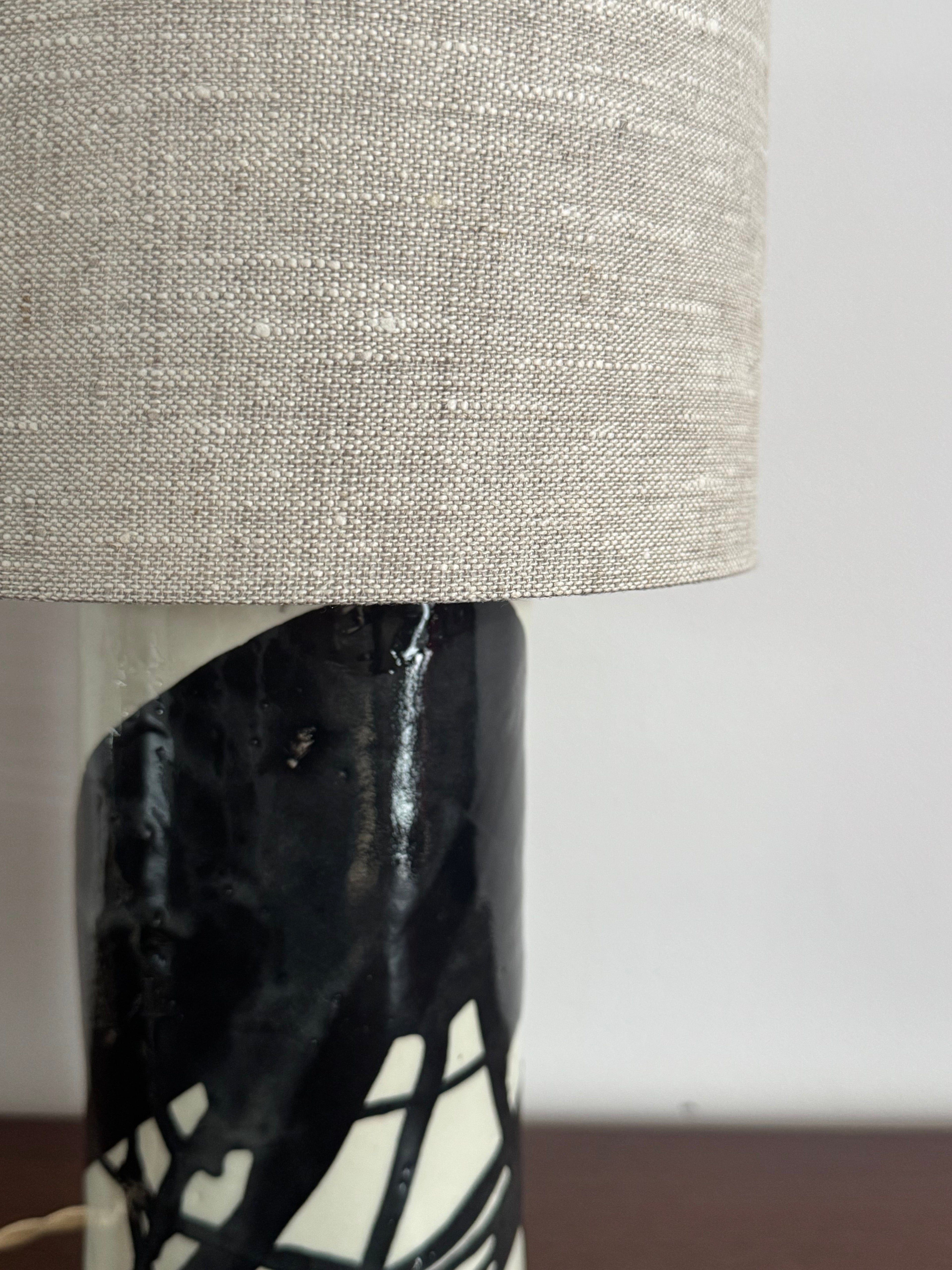 table lamp | black and white