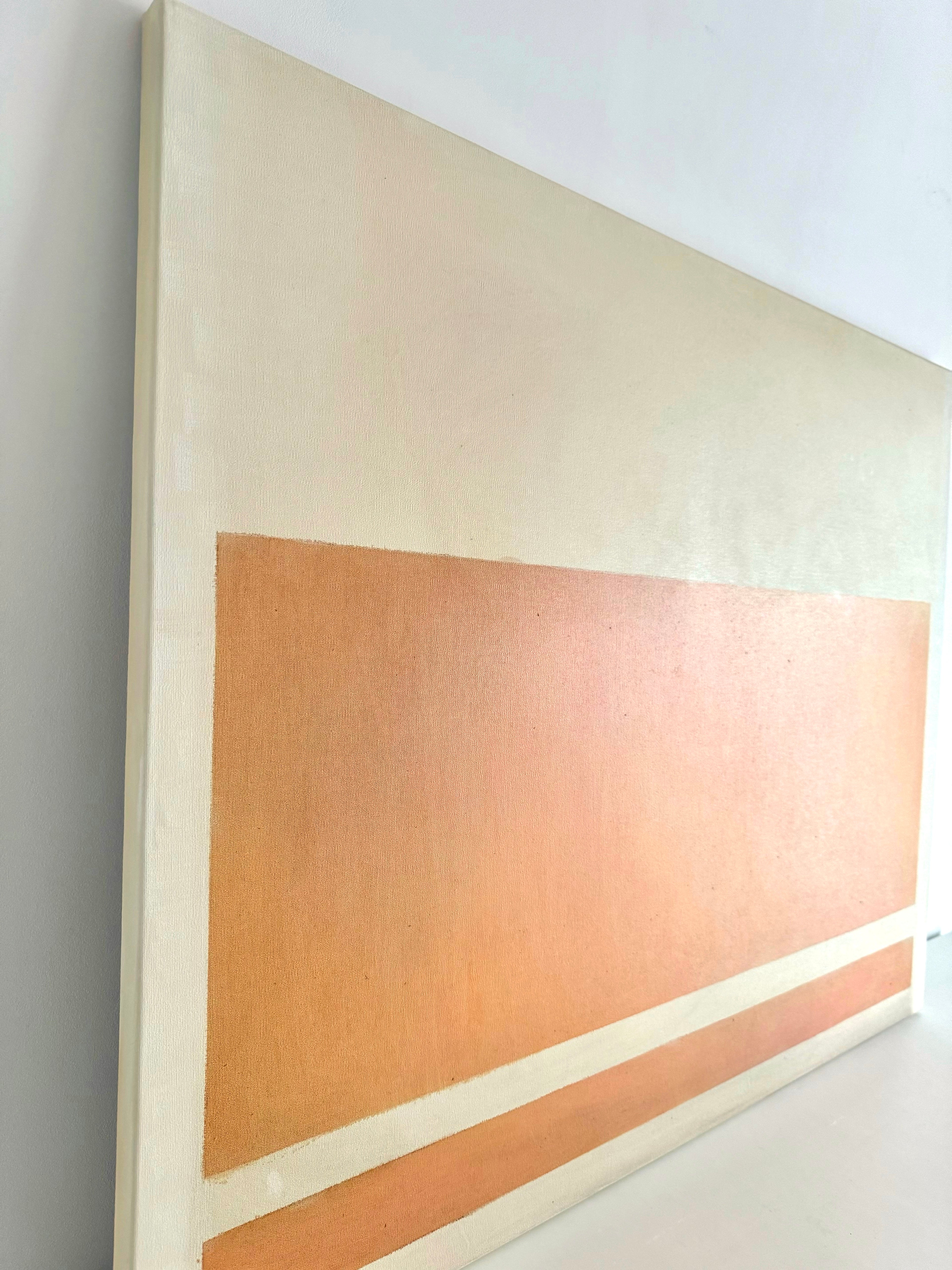 Orange abstract painting
