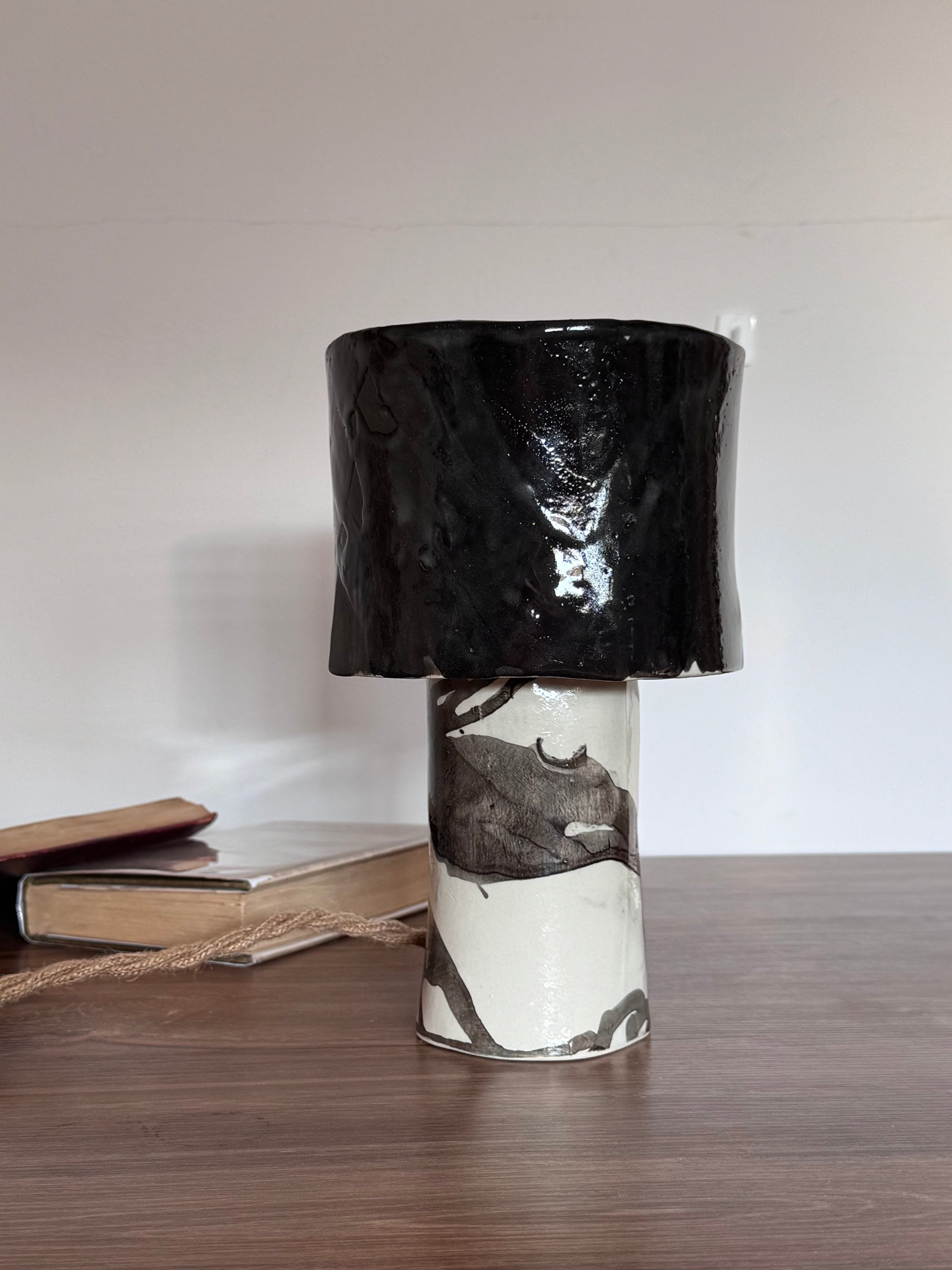 Black and White table lamp