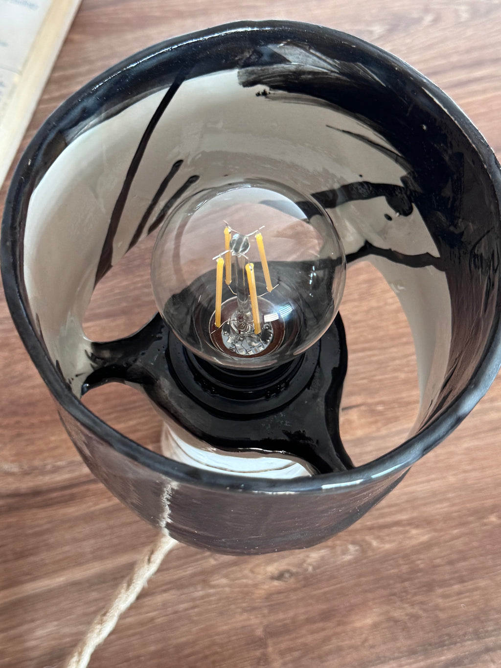 Black and White table lamp