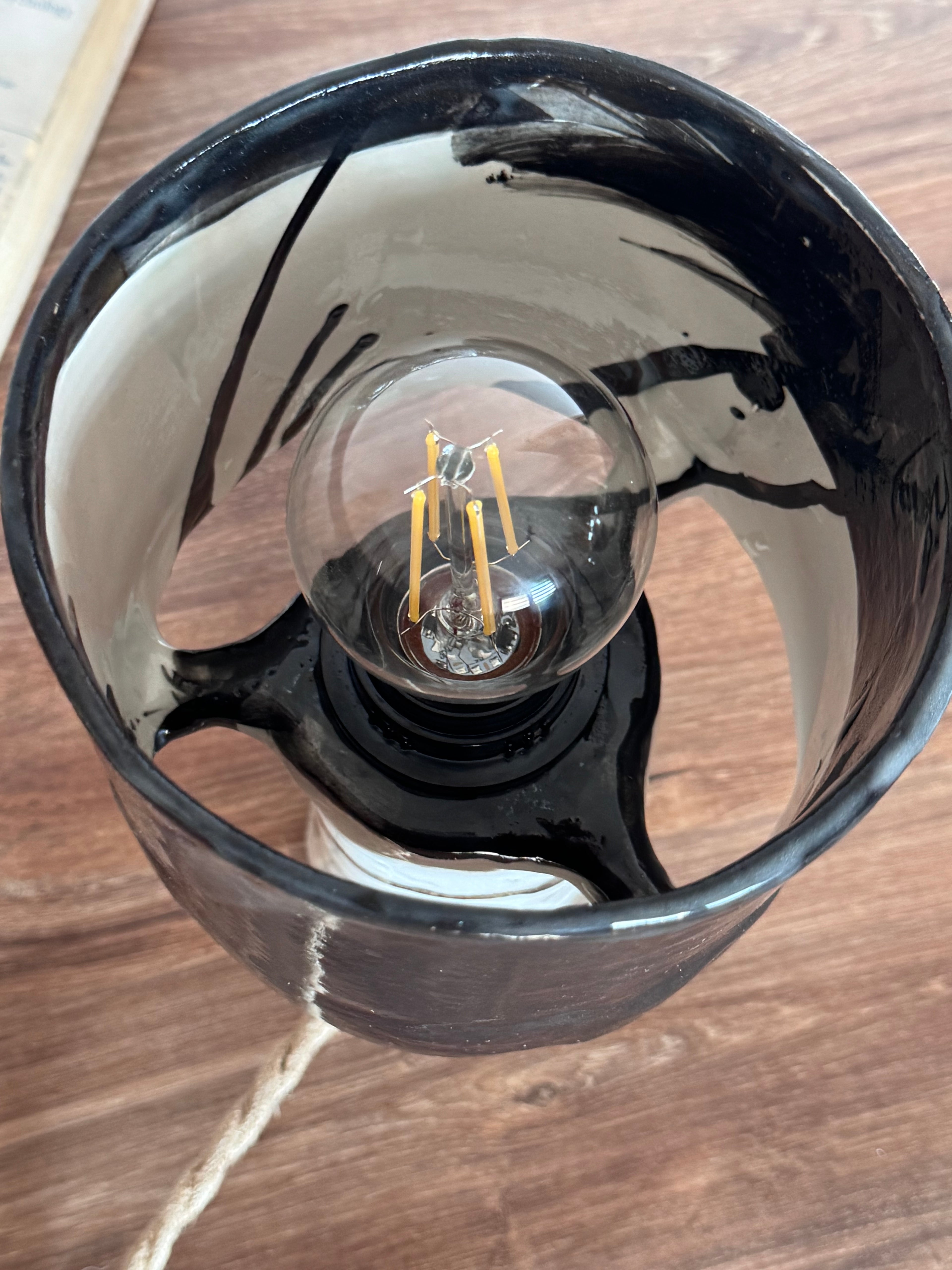 Black and White table lamp