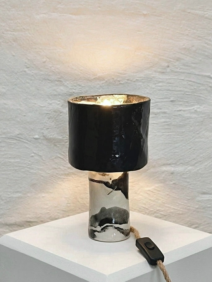 Black and White table lamp